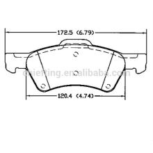 para Chrysler Dodge Plymouth por baixo custo para substituir pastilhas de freio D857 D85-7018